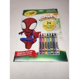 Disney Crayola Marvel Spidy & Amazing Friends Coloring & Activity Pad & Crayons